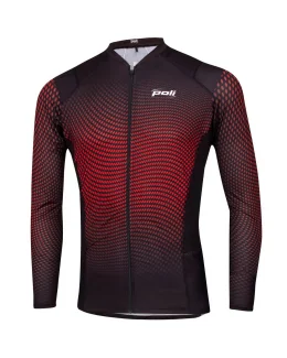 Maillot trail manches longues mixte Guada Hillock - ROUGE