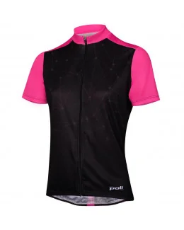 Maillot femme manches courtes Indira Constellation - ROSE