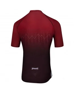 Maillot trail manches courtes homme Guada Polka - ROUGE