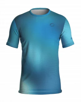 T-shirt running homme ajusté PHOSPHENE - BLEU CLAIR