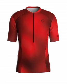 Maillot trail homme PHOSPHENE - ROUGE